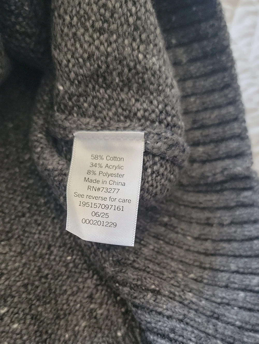 Sonoma Men's Gray Half-Zip Sweater 3XL TALL